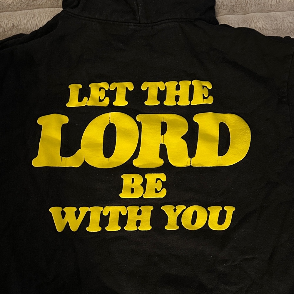Talentless black hoodie sweatshirt Scott Disick “let the lord be with you” Large
